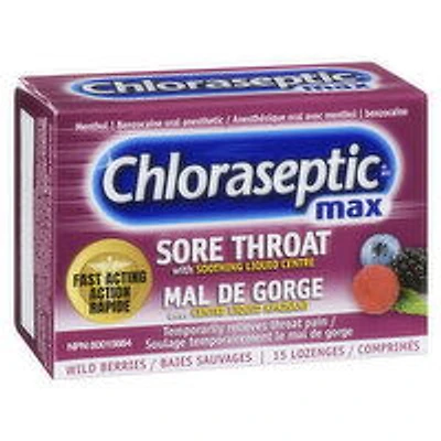 Chloraseptic - Max Lozenges - Wild Berries, 15 Each