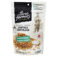 Three Farmers - Crunchy Little Lentils - Sea Salt & Vinegar, 140 Gram