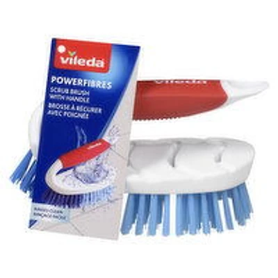 Vileda - Scrub Brush Powerfibres with Handle, 1 Each