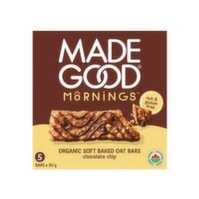 MADE GOOD - Mornings Chocolate Chip Soft Baked Oat Bar, 5 Each