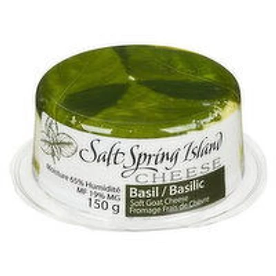 Salt Spring Island Cheese Co - Basil & Olive Oil Goat, 150 Gram