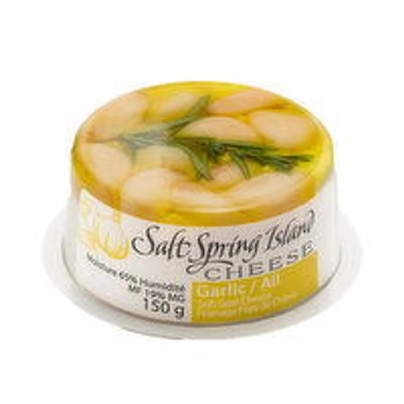 Salt Spring Island Cheese - Garlic Soft Goat Cheese, 150 Gram