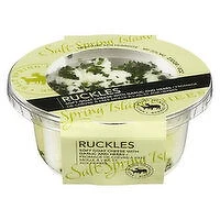 Salt Spring Island Cheese - Ruckles Goat Cheese With Garlic & Herbs, 230 Gram