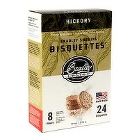 Bradley - Smoky Bisquettes, Hickory Flavoured, 24 Each