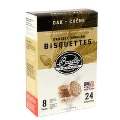 Bradley - Smoking Bisquettes, Oak Flavour, 24 Each