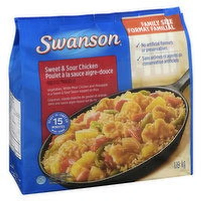 Swanson - Sweet & Sour Chicken Family Size Frozen Meal, 1.19 Kilogram