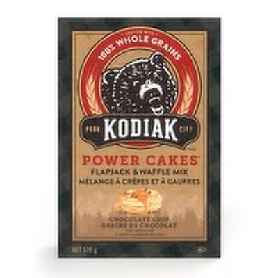 KODIAK CAKES - Power Cakes, Chocolate Chip Flapjacks & Waffle Mix, 510 Gram