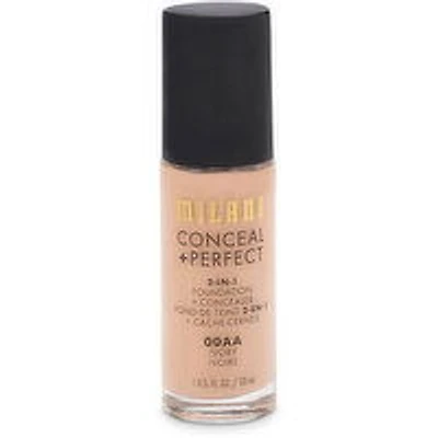 Milani - Conceal + Perfect 2-in1 Foundaton+Concealer - Ivory, 1 Each
