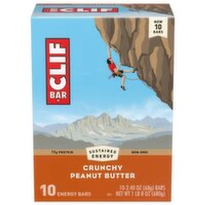 Clif - Curnchy Peanut Butter Bar, 10 Each