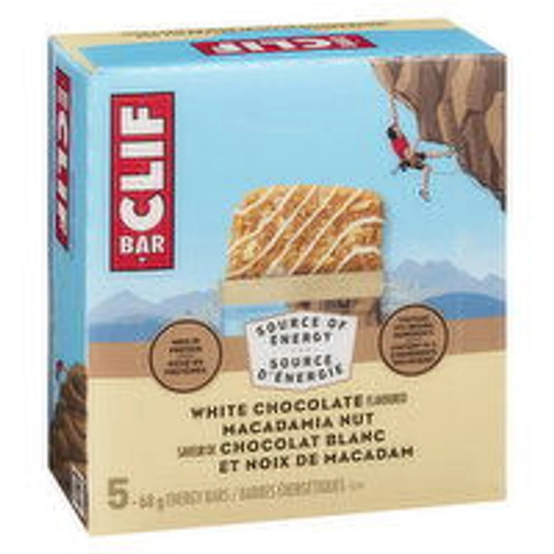 Clif - White Chocolate Macadamia Nut Bar, 5 Each