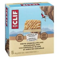 Clif - White Chocolate Macadamia Nut Bar, 5 Each