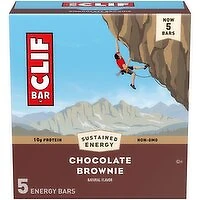 Clif - Chocolate Brownie Bar, 5 Each