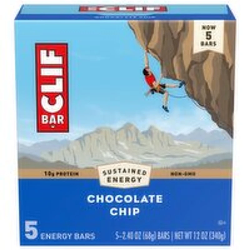 Clif - Clif Chocolate Chip Bar, 5 Each