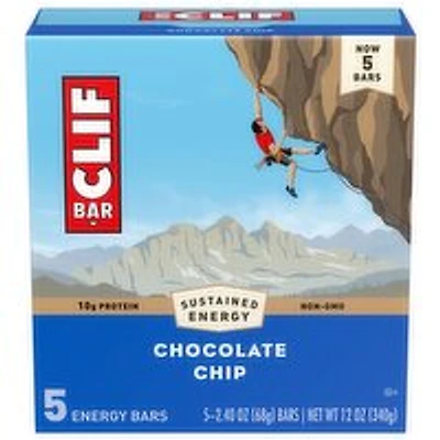 Clif - Clif Chocolate Chip Bar, 5 Each