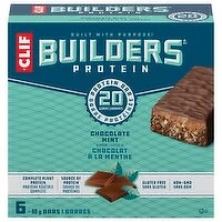 Clif - Builders Protein Bars - Chocolate Mint, 6 Each