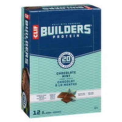 Clif - Builder's Protein Bars - Chocolate Mint, 12 Each