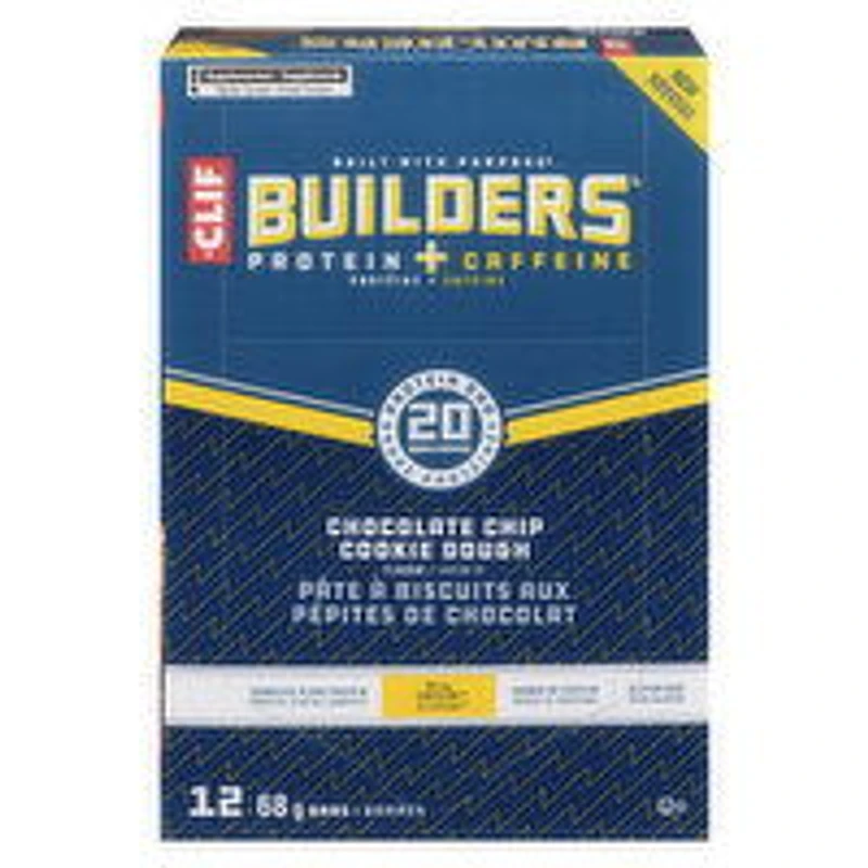 CLIF - Builders Protein Bars - Chocolate Chip Cookie Dough, 12 Each