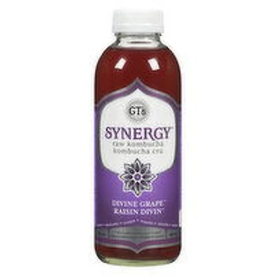 GT's - Synergy Raw Kombucha Divine Grape, 480 Millilitre