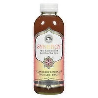GT's - Synergy Raw Kombucha Strawberry Lemonade, 480 Millilitre