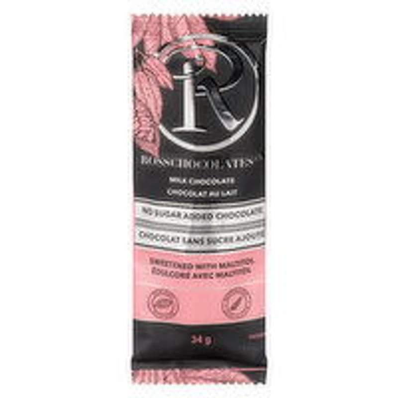 Rosschocolate - Supreme Milk Chocolate Candy No Sugar Added, 34 Gram