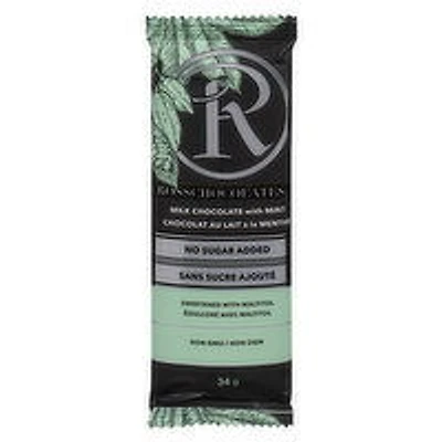 Rosschocolate - Milk Chocolate Mint No Sugar Added, 34 Gram