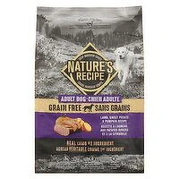 NATURES RECIPE - Grain Free Natural Dog Food Adult Dog Lamb, Sweet Potato & Pumpkin Recipe, 5.4 Kilogram