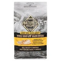NATURES RECIPE - Whole Grain Natural Dog Food Adult Dog Chicken, Barley & Brown Rice Recipe, 1.8 Kilogram