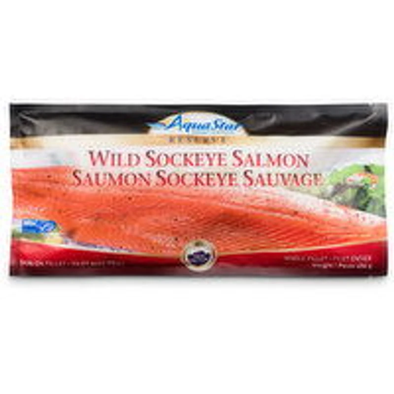 Aqua Star - Wild Sockeye Salmon Fillet, Frozen, 454 Gram