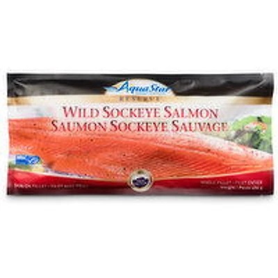 Aqua Star - Wild Sockeye Salmon Fillet, Frozen, 454 Gram