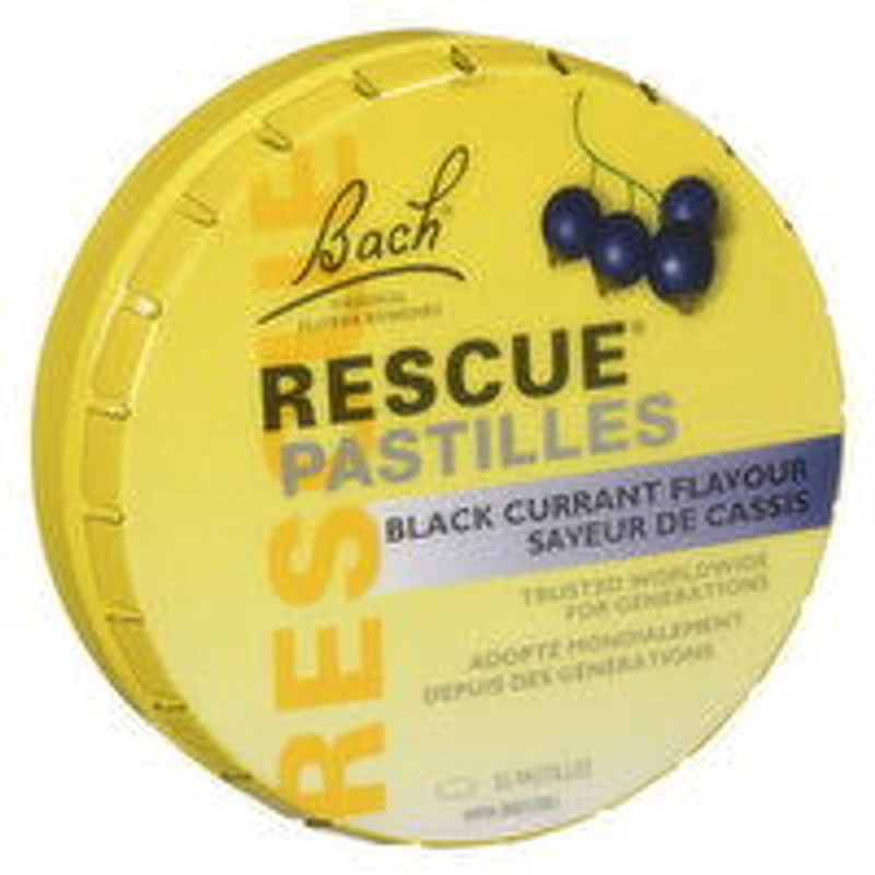 Bach - Rescue Pastilles Black Currant, 50 Gram