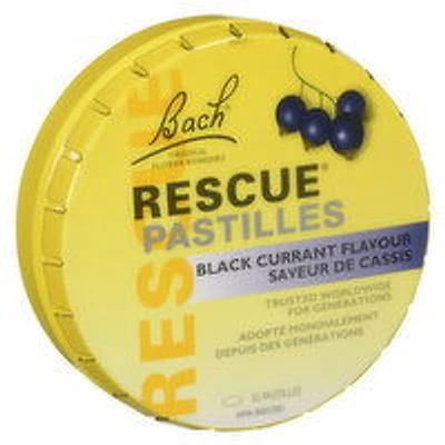 Bach - Rescue Pastilles Black Currant, 50 Gram