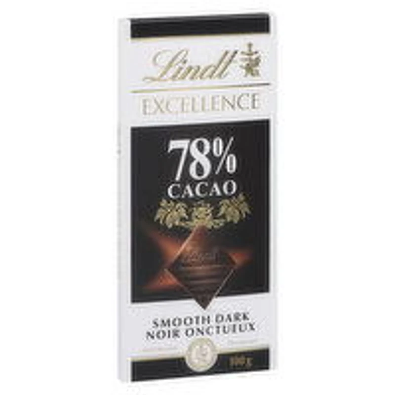 Lindt - Excellence 78% Cacao Bar, 100 Gram