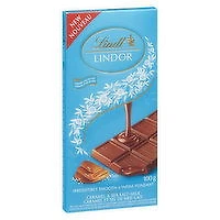 Lindt - Milk Chocolate Bar - Caramel & Sea Salt, 100 Gram