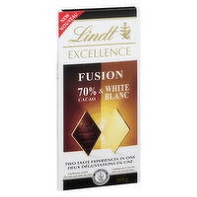 Lindt - Lindt Excellence Fusn70% Cacao&Wht, 100 Gram