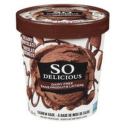 So Delicious - Non Dairy Frozen Dessert - Creamy Chocolate, 500 Millilitre