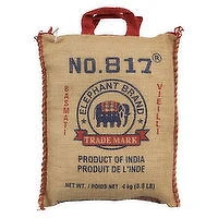 817 Elephant Brand - Traditional Basmati Rice, 8.8 Pound