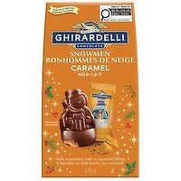 GHIRARDELLI - Milk Chocolate Caramel Snowmen, 116 Gram