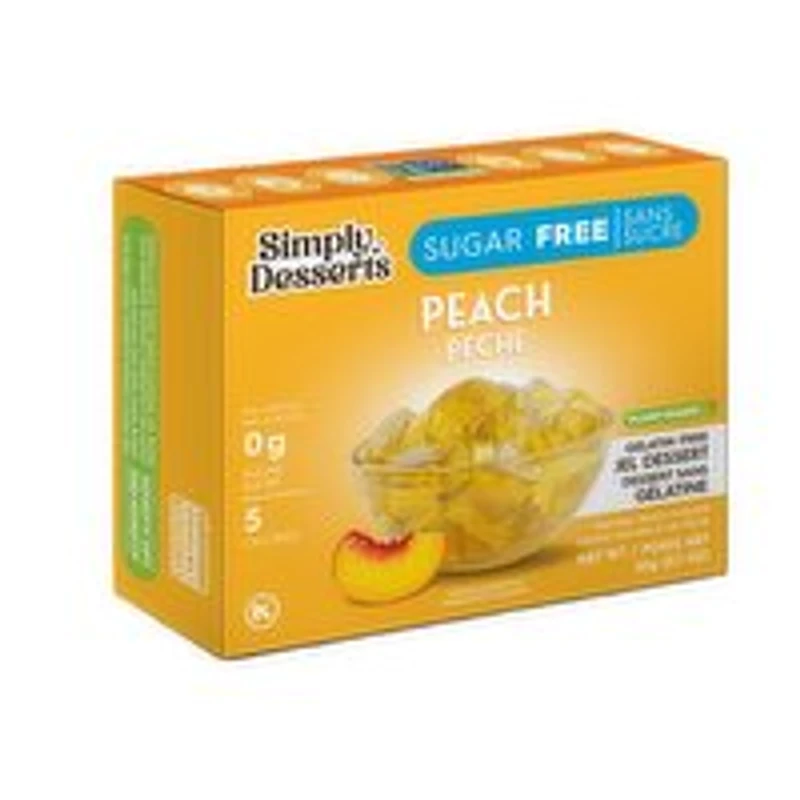 Simply Delish - SmplyDsrt PlantBased Jel Peach Dessert, 20 Gram