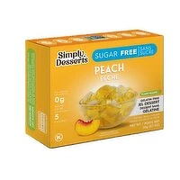 Simply Delish - SmplyDsrt PlantBased Jel Peach Dessert, 20 Gram