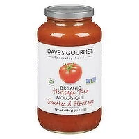 Dave's Gourmet - Daves Organic Red Hrloom Pasta Sauce, 754 Millilitre