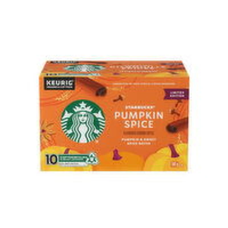 Starbucks - Pumpkin Spice Coffee K-Cups, 10 Pack, 104 Gram