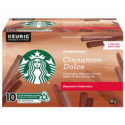 Starbucks - Cinnamon Dolce Flavoured Coffee K-Cups, 10 Each