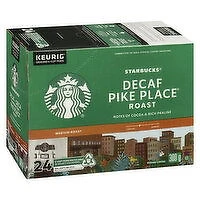 Starbucks - Decaf Pike Place K-Cups, Medium Roast, 24 Each