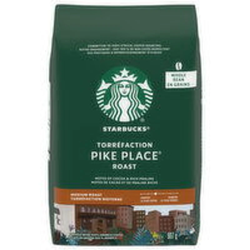 Starbucks - Pike Place Whole Bean Coffee, Medium Roast, 907 Gram