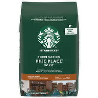 Starbucks - Pike Place Whole Bean Coffee, Medium Roast, 907 Gram