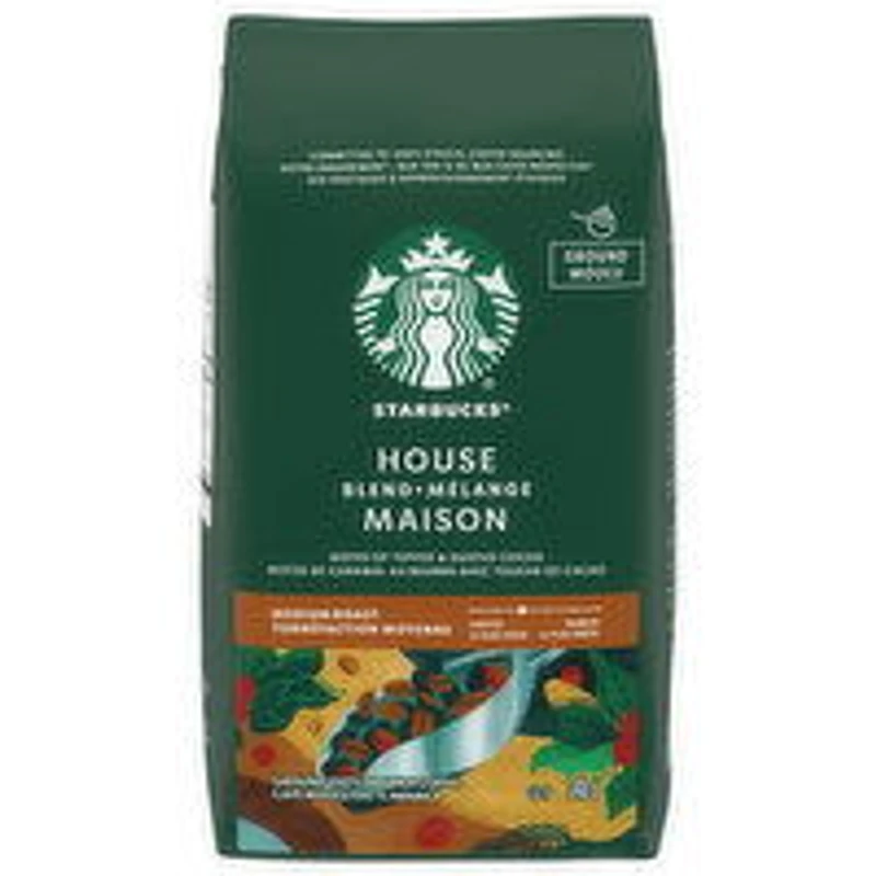 Starbucks - House Blend Ground Coffee, Medium Roast, 340 Gram