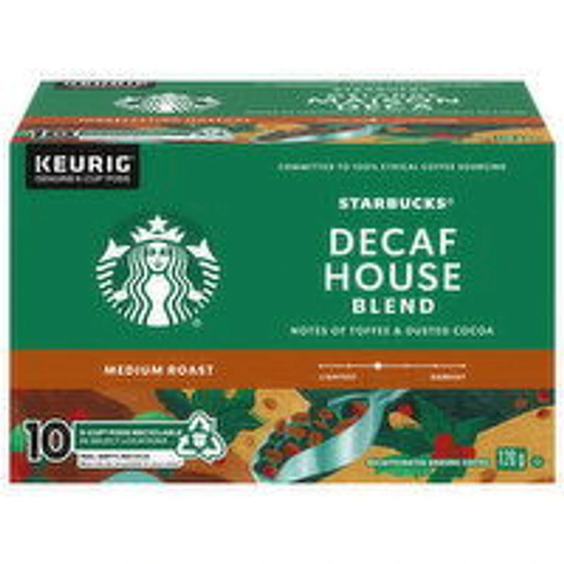 Starbucks - STARBUCKS K Cup Decaf House Blend, 10 Each