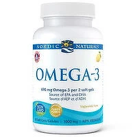 Nordic Naturals - Omega-3 Soft Gels Lemon, 60 Each