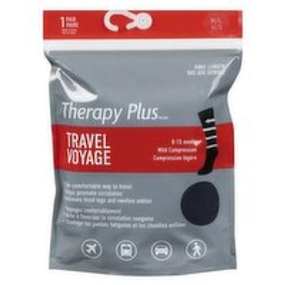 ThepyPlus - Plus Travel Socks Knee Length, Black, M/L, 1 Each