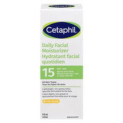 Cetaphil - Daily Facial Moisturizer Sensitive Skin SPF 15, 120 Millilitre